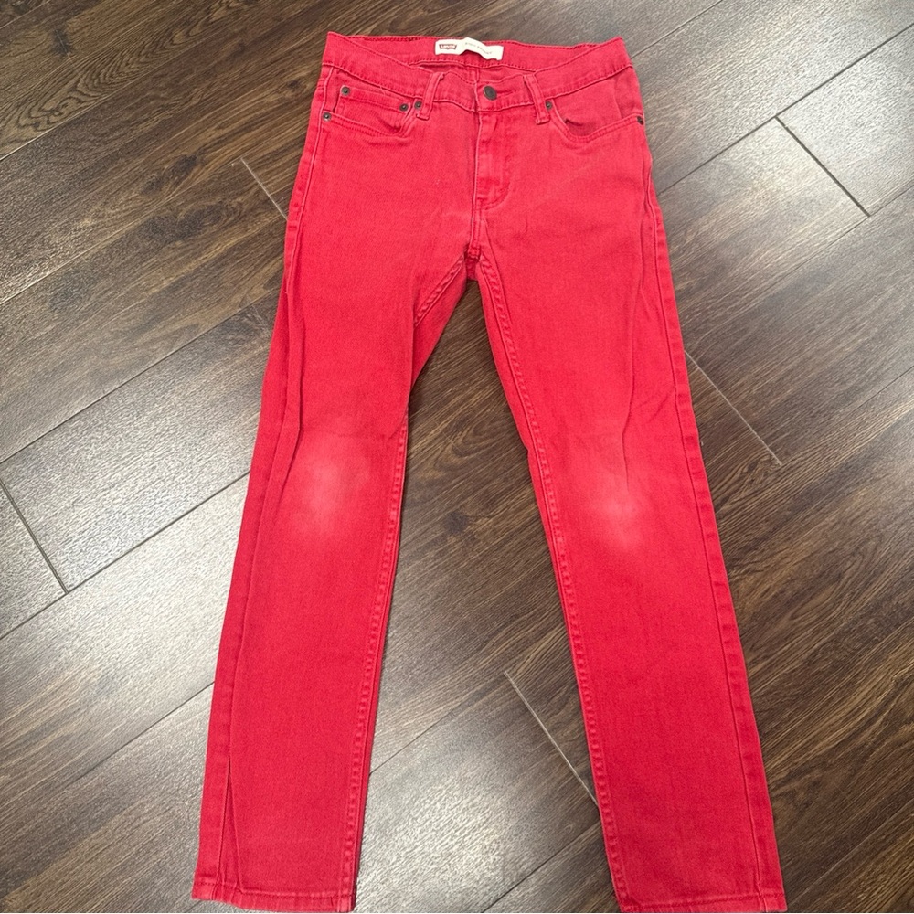 Levi's‎ Vibrant Red Skinny Jeans size 14 kids